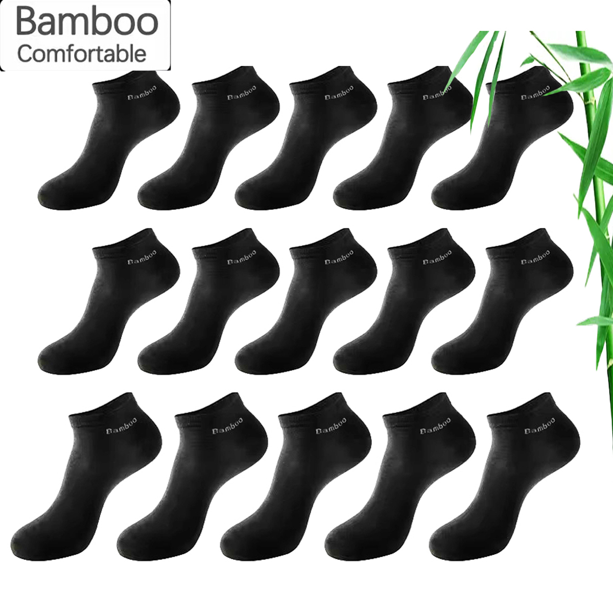 AliExpress Bamboo Fiber Ankle Socks for Men and Women (5-Pair)