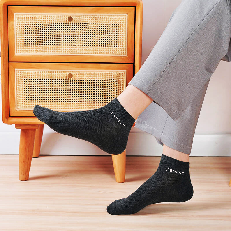 AliExpress Bamboo Fiber Ankle Socks for Men and Women (5-Pair), view 4