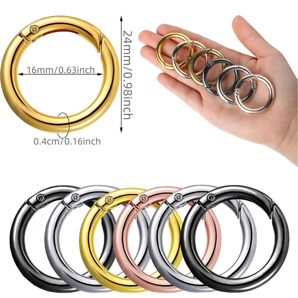 AliExpress Metal Spring O-Ring Clips (25mm), view 2