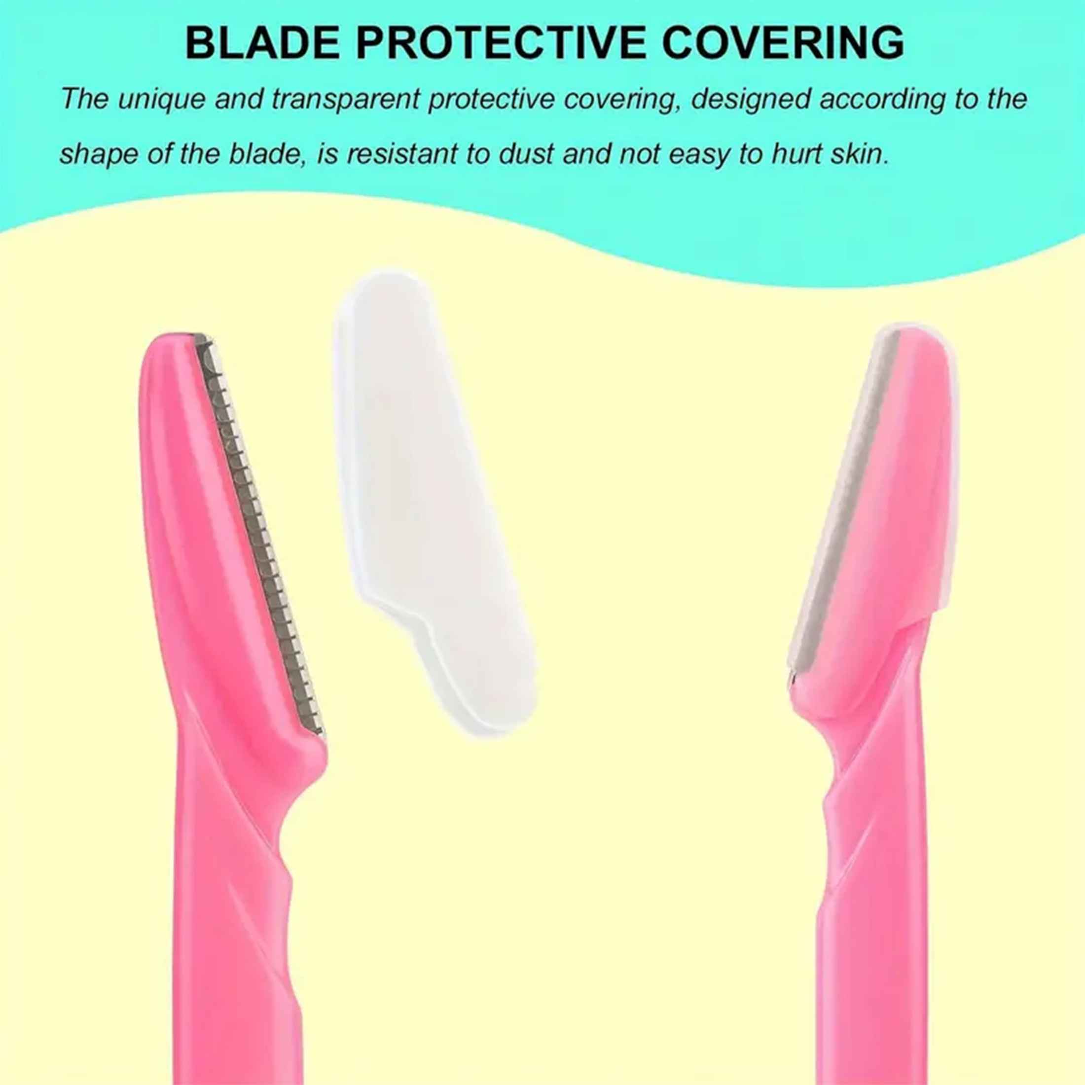 AliExpress 5/10/30/40pcsbrow Razor and Face Razor for Women and Men, Eyebrow Hair Trimmer and Shaver with Protective Cover,Safe, view 6