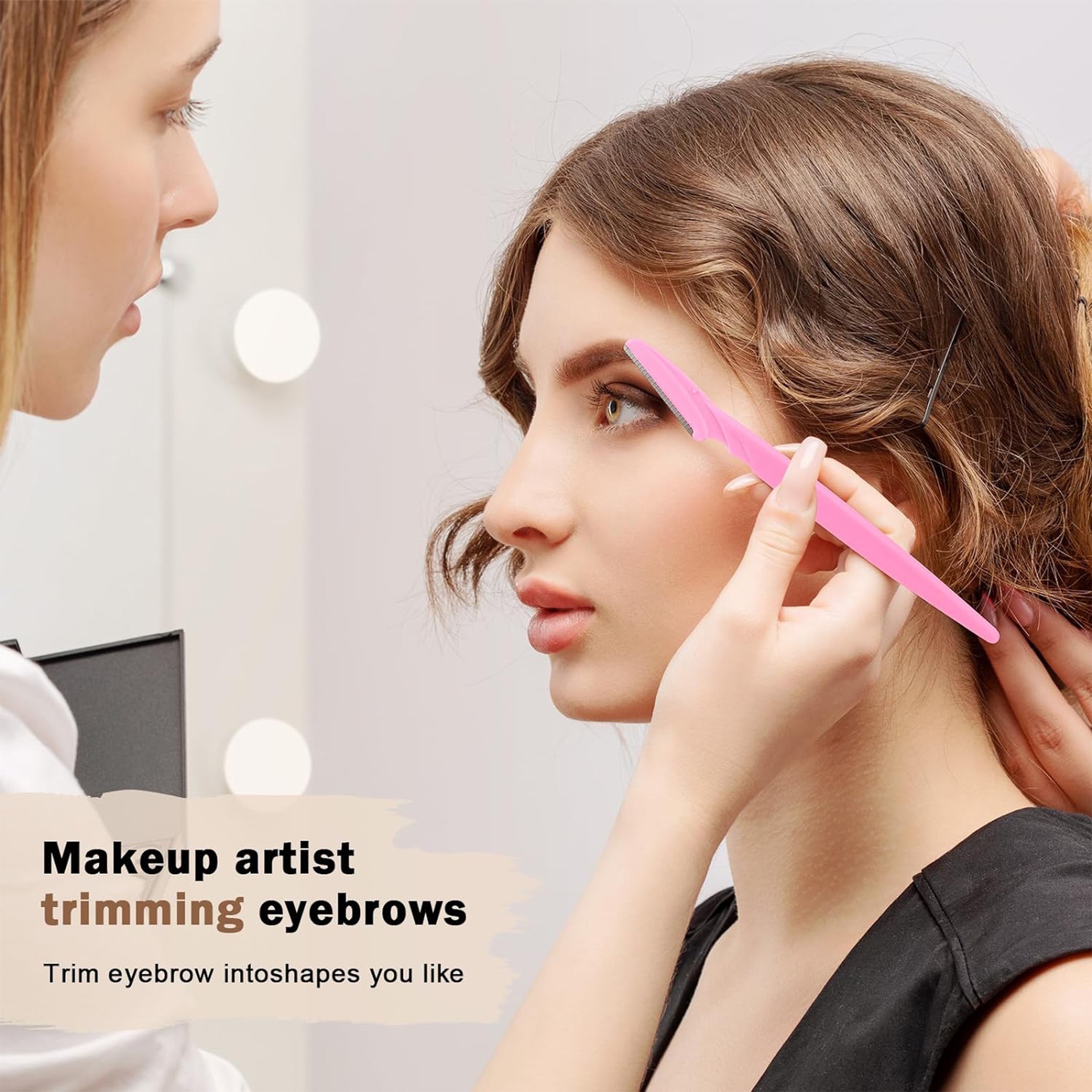 AliExpress Eyebrow and Face Razors with Covers for Women and Men, view 2