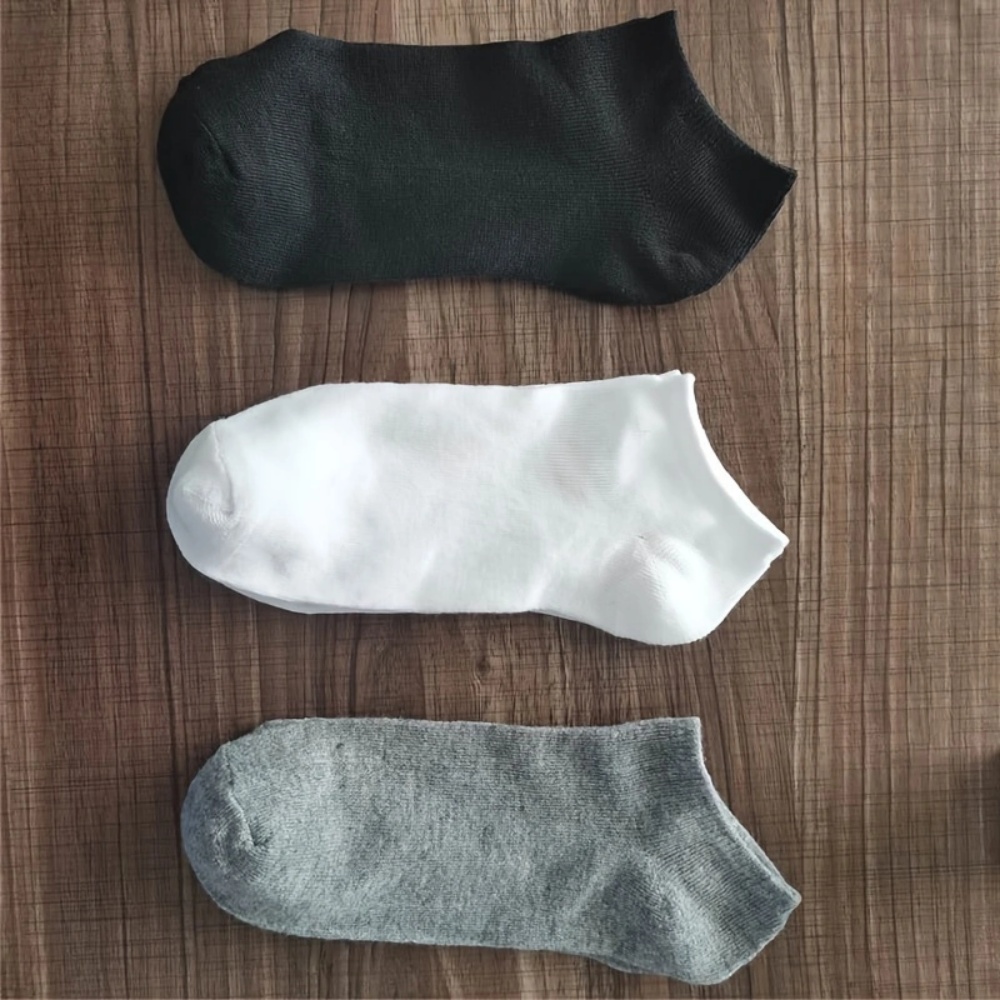 AliExpress 5/10-Pack Unisex Comfort-Fit Ankle Socks for All, Breathable & Lightweight - Ideal for Sports & Daily Wear, view 6