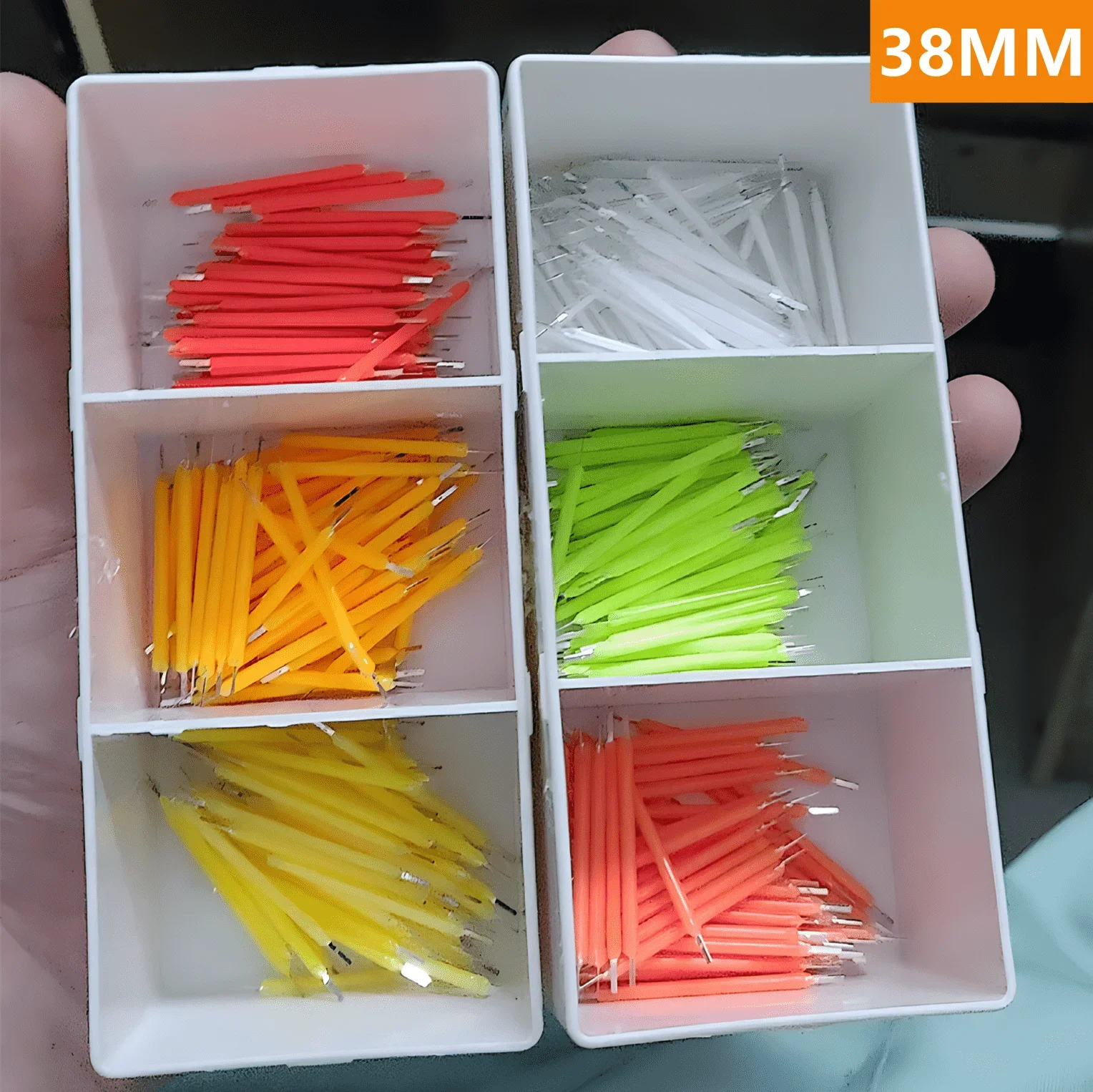AliExpress 5~100PCS Per Box 3V 38mm LED Filament Multicolour COB Edison Bulb Lamp Incandescent Light Diodes Accessories Holiday Lighting, view 4