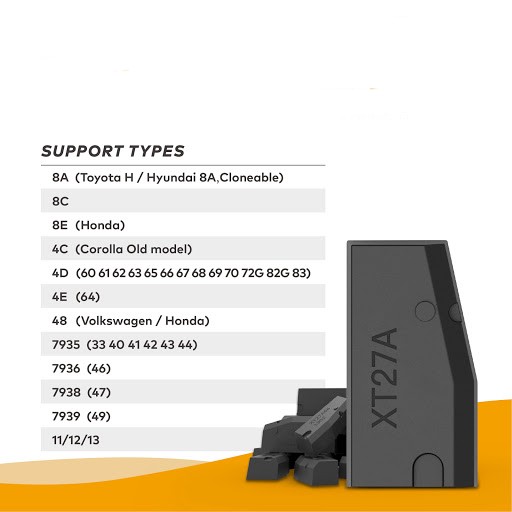 AliExpress 5- 100pcs XT27A VVDI Super Chip Transponder XT27A01 Super Chip For ID46/40/43/4D/8C/8A/T3/47 for VVDI Mini Key Tool, view 5