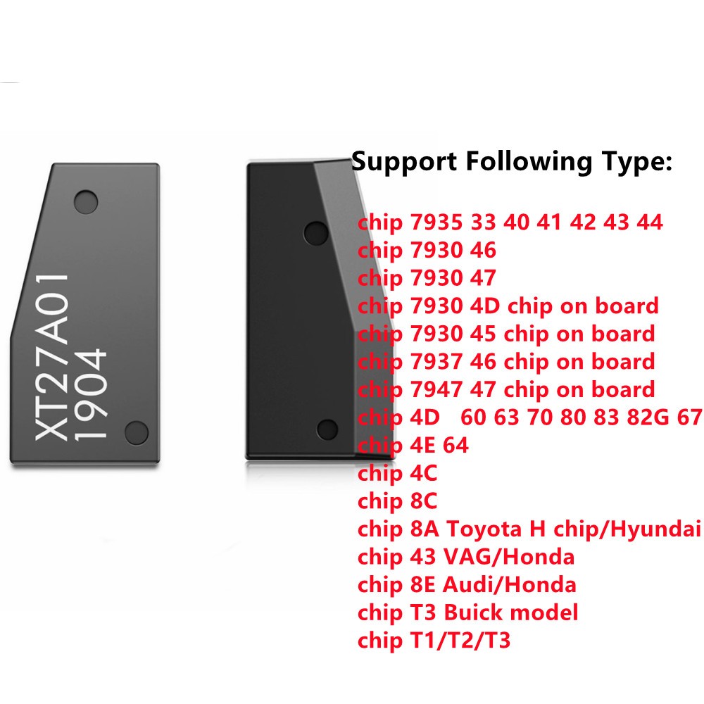 AliExpress 5- 100pcs XT27A VVDI Super Chip Transponder XT27A01 Super Chip For ID46/40/43/4D/8C/8A/T3/47 for VVDI Mini Key Tool, view 6