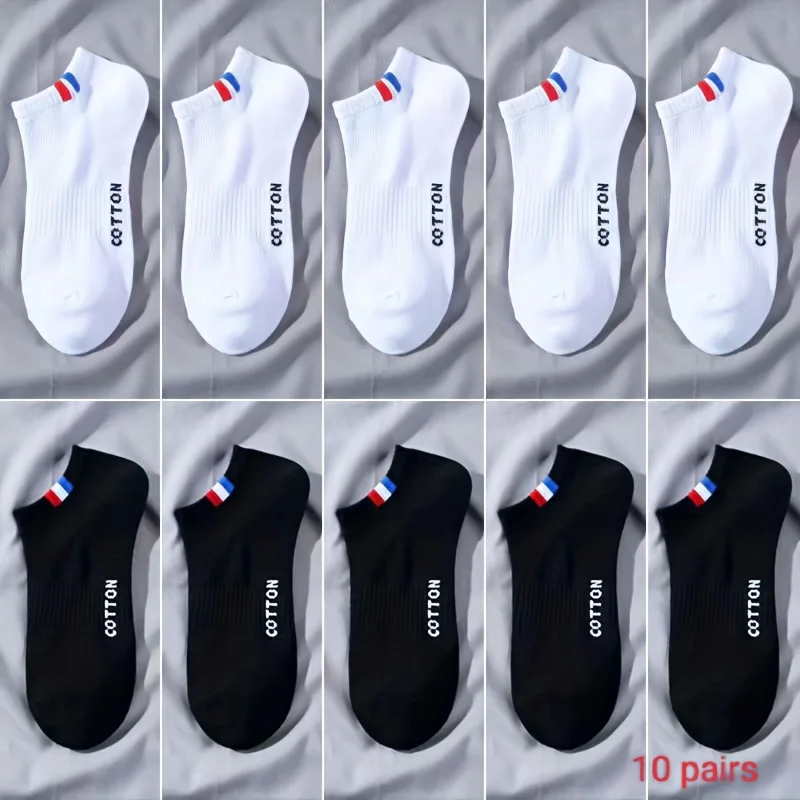 AliExpress Men's Solid Liner Anklet Socks (5 or 10 Pairs), view 3