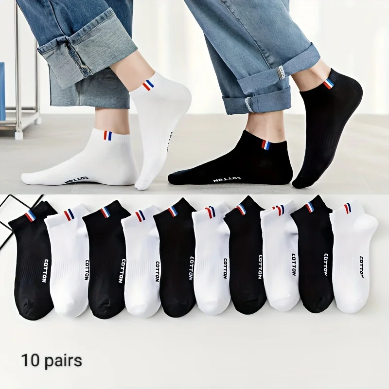 AliExpress Men's Solid Liner Anklet Socks (5 or 10 Pairs), view 5