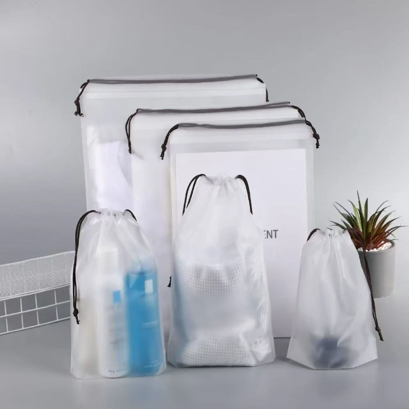 AliExpress 5-Piece Clear Drawstring Shoe Storage Bags