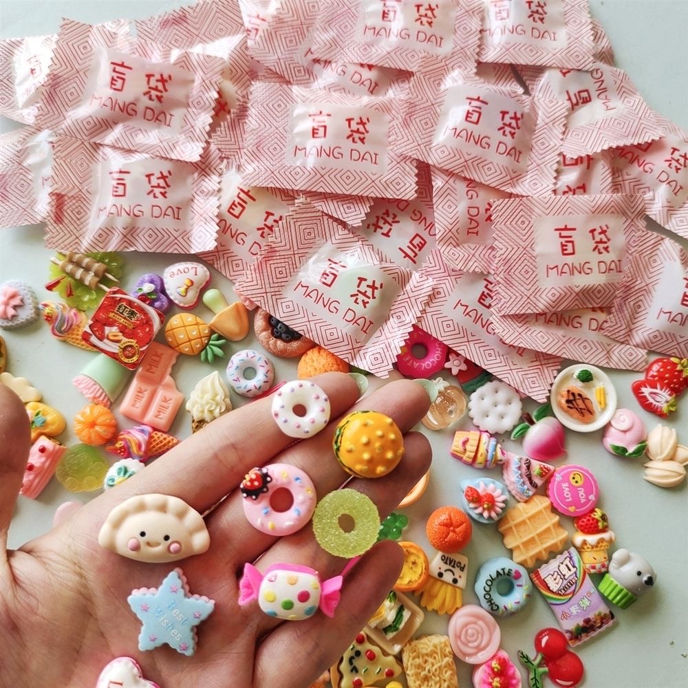 AliExpress 5/20/40pcs Mini Food Beverage Accessories Mini Blind Box House Kitchen Decoration Creative Party Blind Bag Children's Toy Gifts
