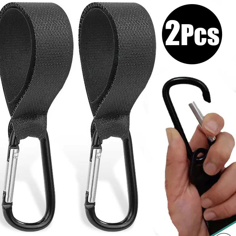 AliExpress 5/2PCs baby stroller hook clip aluminum alloy carabiner cart organizer diaper bag shopping pram hook hanger stroller accessories