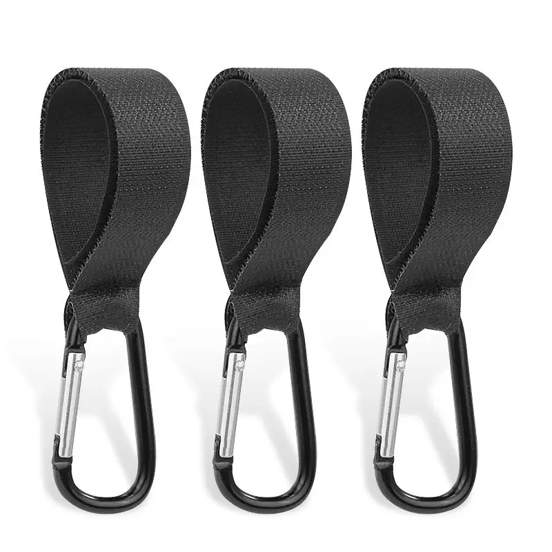 AliExpress 5/2PCs baby stroller hook clip aluminum alloy carabiner cart organizer diaper bag shopping pram hook hanger stroller accessories, view 6