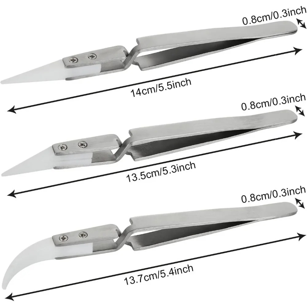 AliExpress Ceramic-Tip Anti-Static Soldering Tweezers, view 2