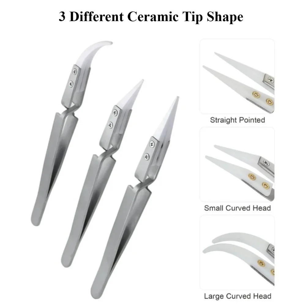 AliExpress Ceramic-Tip Anti-Static Soldering Tweezers, view 3