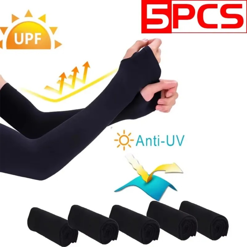 AliExpress UV Sun Protection Arm Sleeves with Fingerless Gloves