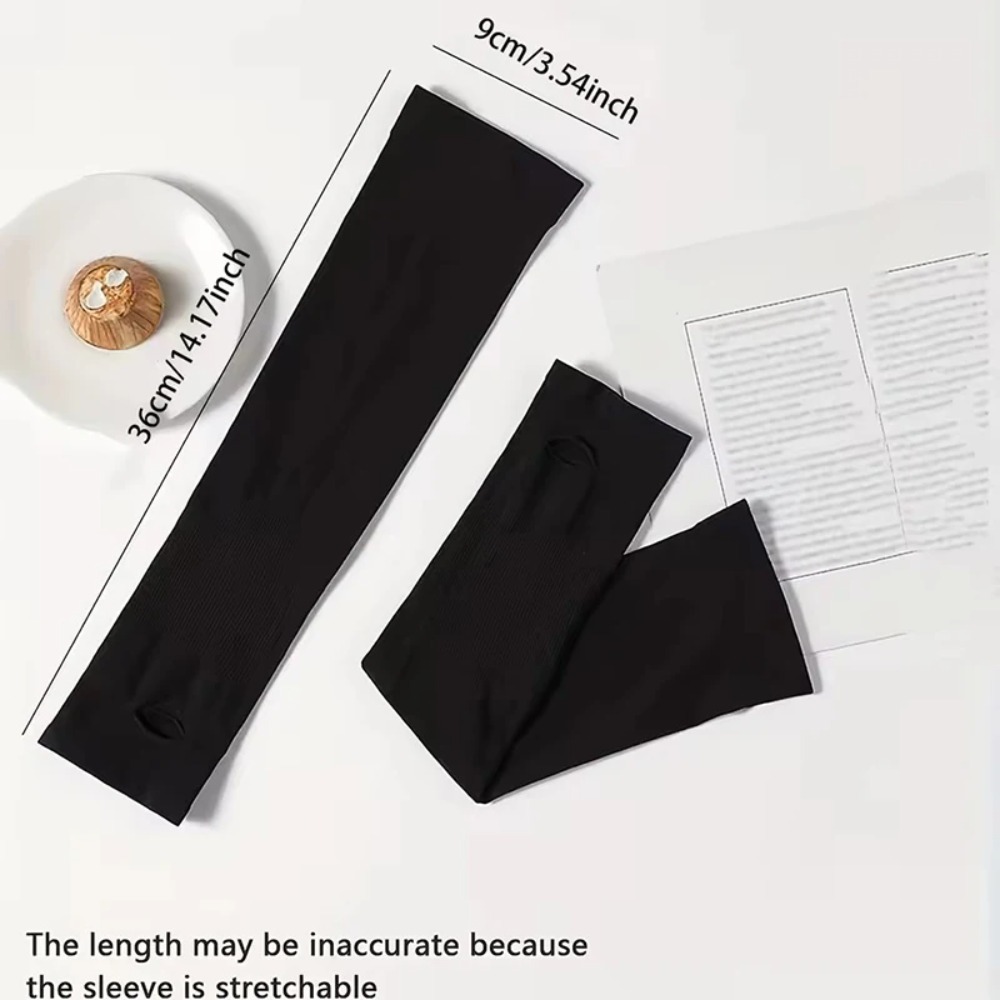 AliExpress UV Sun Protection Arm Sleeves with Fingerless Gloves, view 2