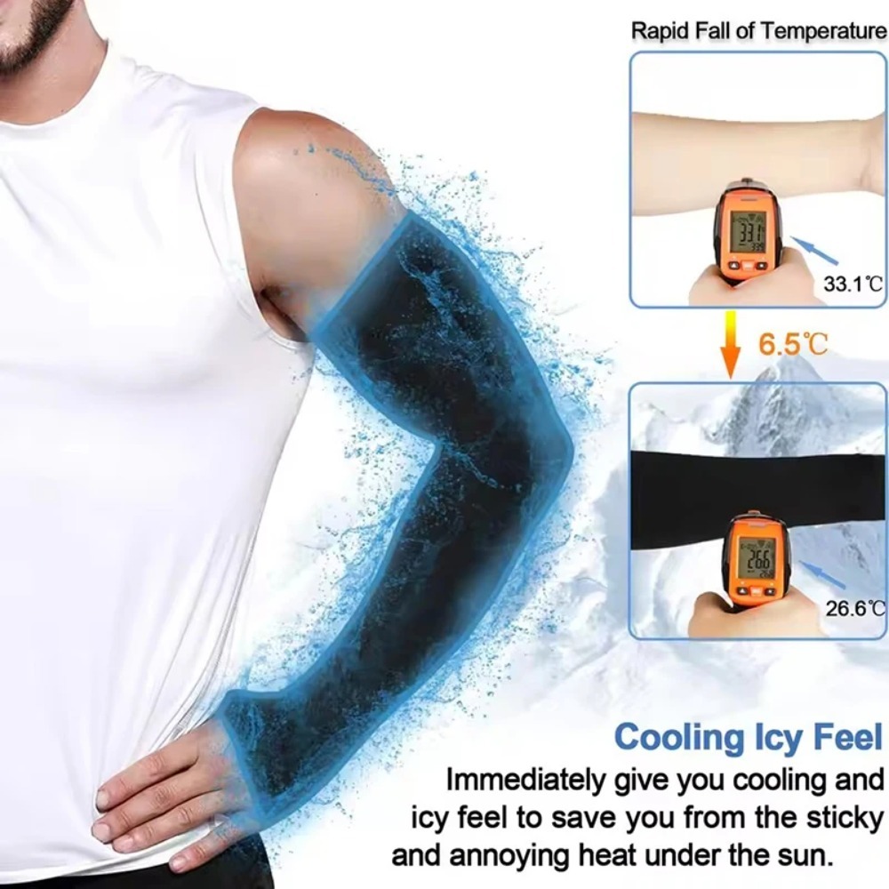AliExpress UV Sun Protection Arm Sleeves with Fingerless Gloves, view 5
