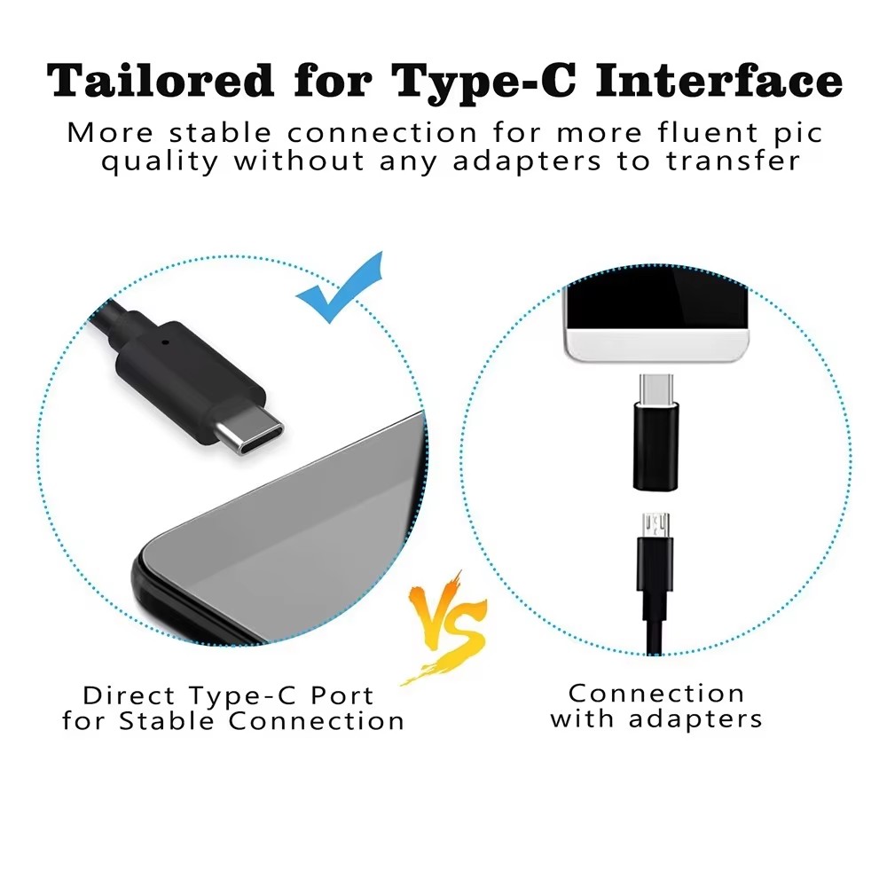 AliExpress 5.5/7.0MM Type-C Endoscope Camera with 6 Adjustable LEDs USB Android Flexible Inspection Borescope for Phone PC, view 2