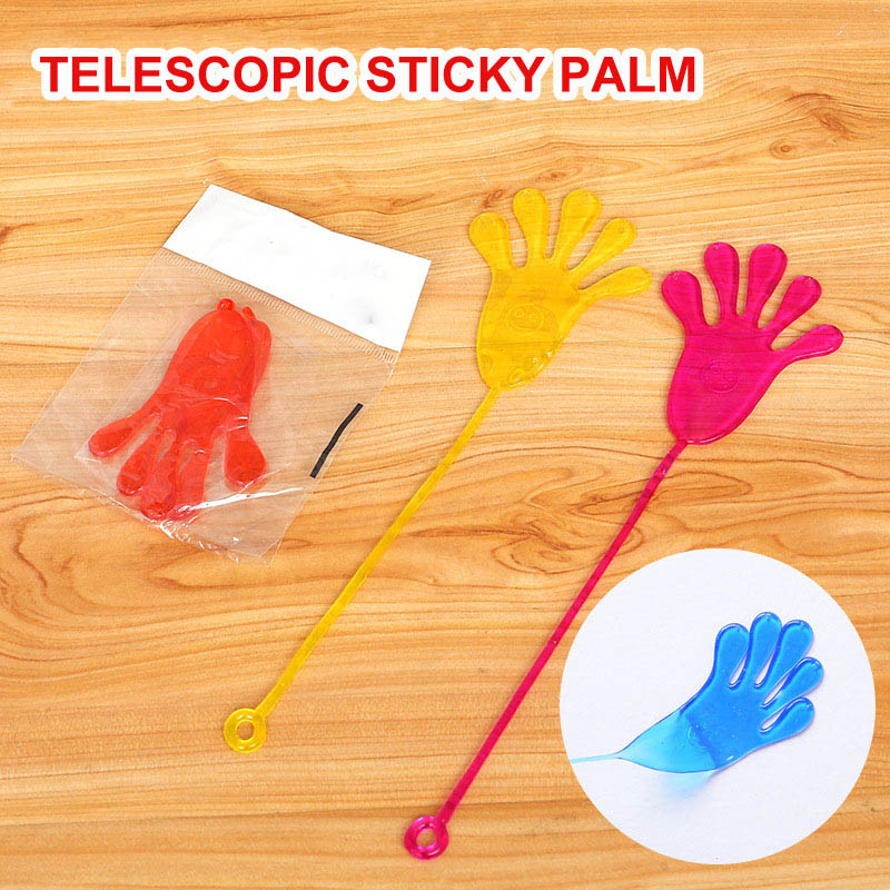 AliExpress 5-50 Pcs Funny Sticky Hands Toy Palm Elastic Sticky Squishy Slap Palm Toy Novelty Gift Party Favors Supplies, view 2
