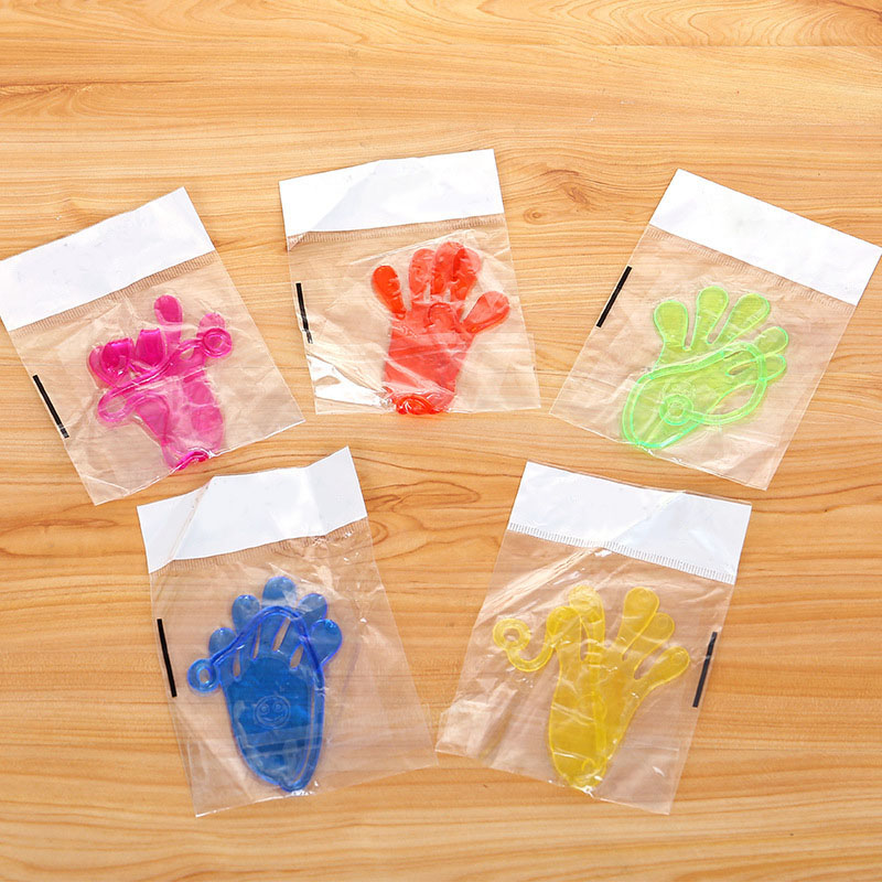 AliExpress 5-50 Pcs Funny Sticky Hands Toy Palm Elastic Sticky Squishy Slap Palm Toy Novelty Gift Party Favors Supplies, view 5