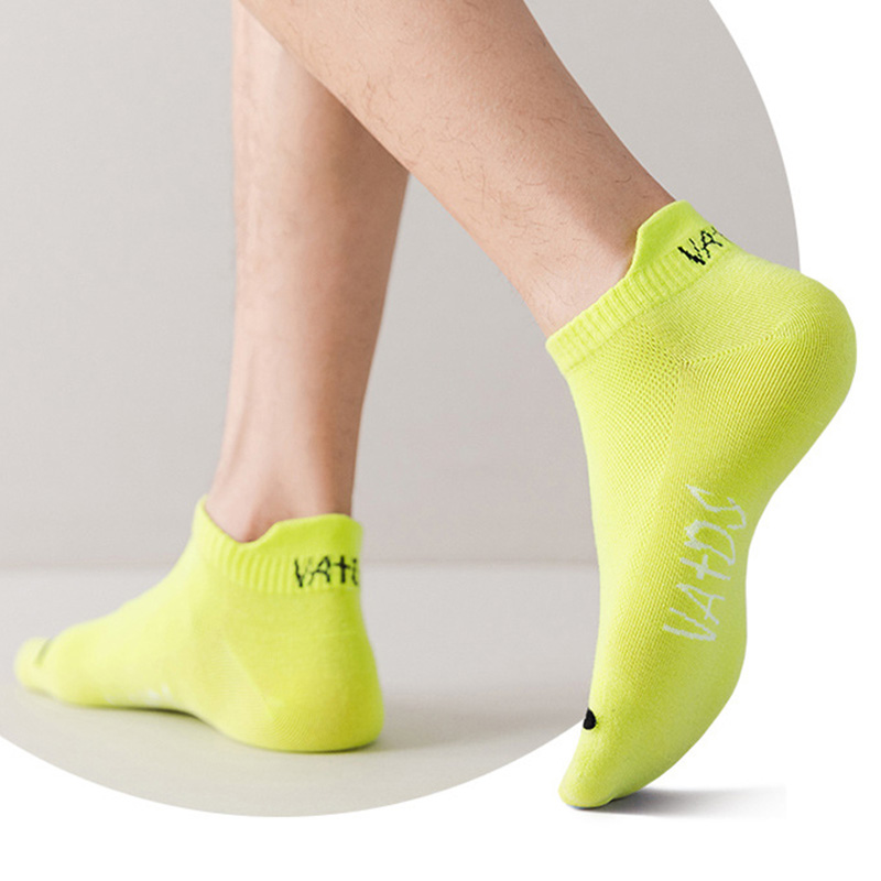AliExpress 5/6/12 Pairs Bright Color Ankle No Show Socks Men Breathable Street Fashion Sport Deodorant Invisible Travel Running Socks, view 5