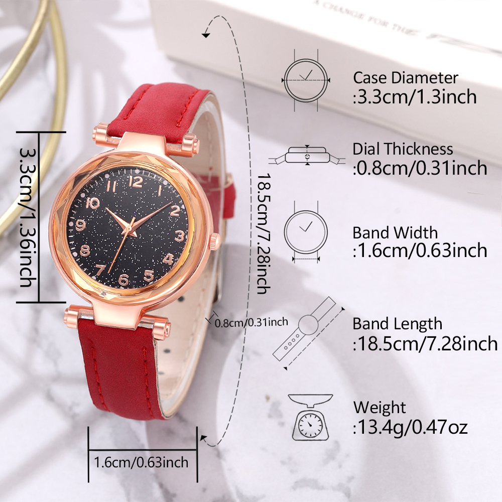 AliExpress Red Cherry-Theme Women's Watch Set, view 5