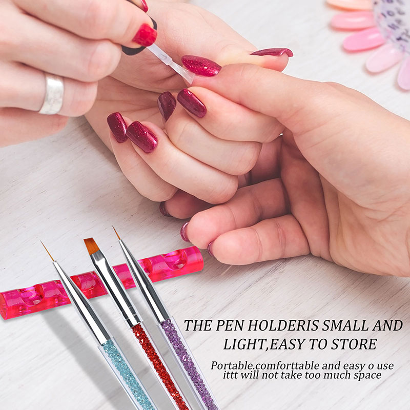AliExpress 5-Grid Acrylic Nail Brush Rack, view 3