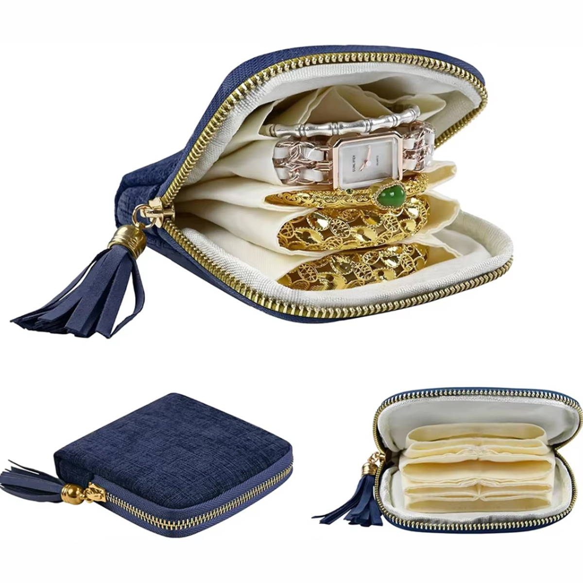 AliExpress 5-Layer Velvet Travel Jewelry Storage Bag
