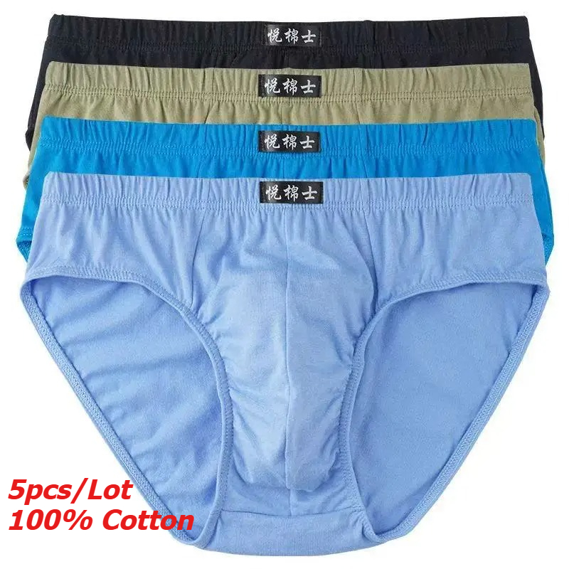 AliExpress 5 Pack Men's Cotton Briefs Underwear - Soft Breathable Boxer Shorts for Men (S-6XL) - Daily Comfort Underpants