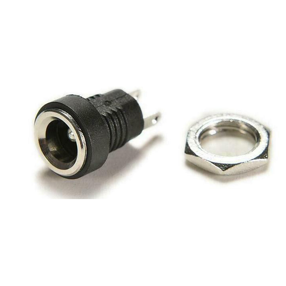 AliExpress 5 Pair DC 12V Male Female Socket Panel Mount Barrels Jack Plug Power Connector Female Jack Screw Nut Panel Mount Connector, view 4