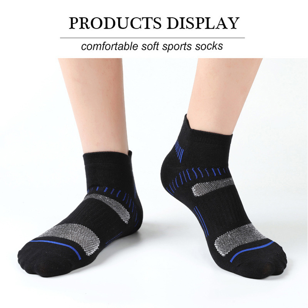 AliExpress 5 Pairs High Quality Men Ankle Socks For Man Breathable Sports Socks Mesh Casual Athletic Thin Cut Short Sokken Boat Socks 39-44, view 6