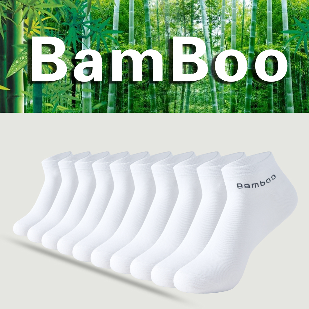 AliExpress 5 Pairs High Quality Men's Bamboo Fiber Ankle Socks Men's Business Casual Formal Socks Short Deodorizing Socks For Man's Gift