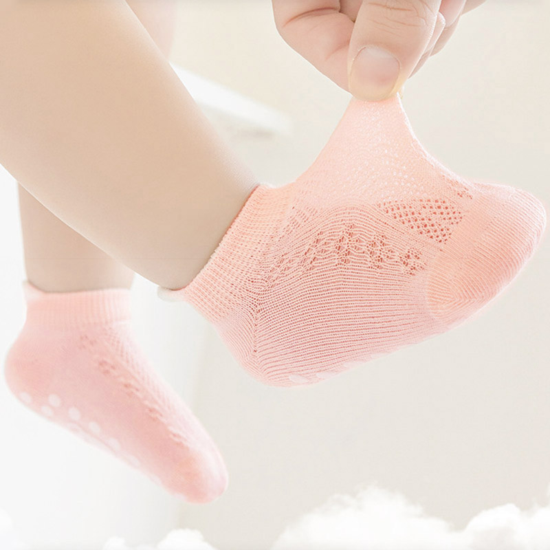 AliExpress 5 Pairs Kids Non-Slip Socks Cute Cartoon Bear Pattern Children Boys Girls Baby Toddler Floor Socks Comfortable Breathable, view 3