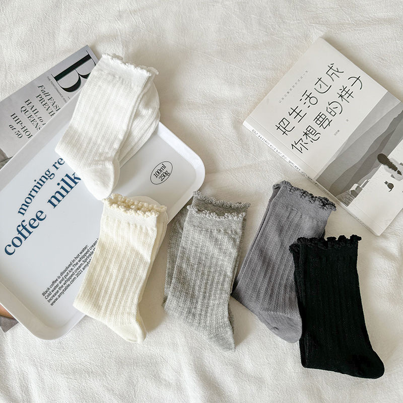 AliExpress 5-Pair Women's Hollow Mesh Tube Socks, view 4