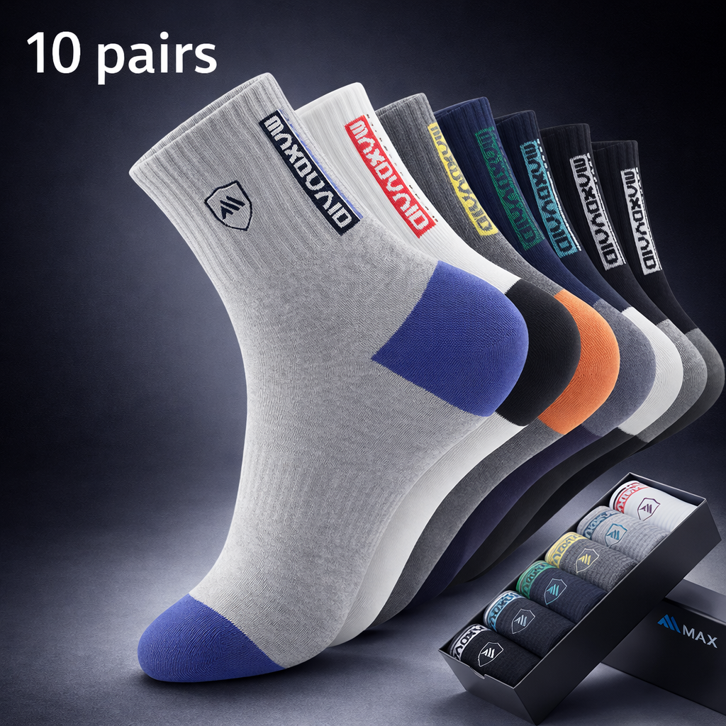 AliExpress 5 Pairs Men’s Breathable Bamboo Fiber Sports Socks Anti-Odor Sweat-Absorbing Business Crew Stockings Suitable for All Seasons