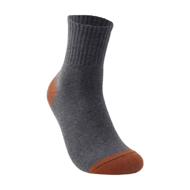 AliExpress 5 Pairs Men’s Breathable Bamboo Fiber Sports Socks Anti-Odor Sweat-Absorbing Business Crew Stockings Suitable for All Seasons, view 2
