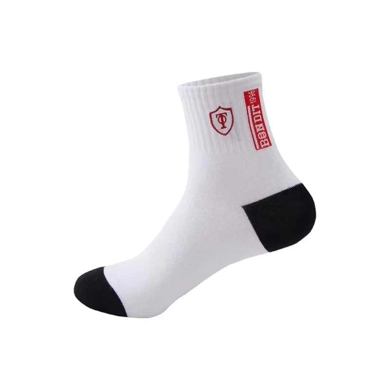 AliExpress 5 Pairs Men’s Breathable Bamboo Fiber Sports Socks Anti-Odor Sweat-Absorbing Business Crew Stockings Suitable for All Seasons, view 3