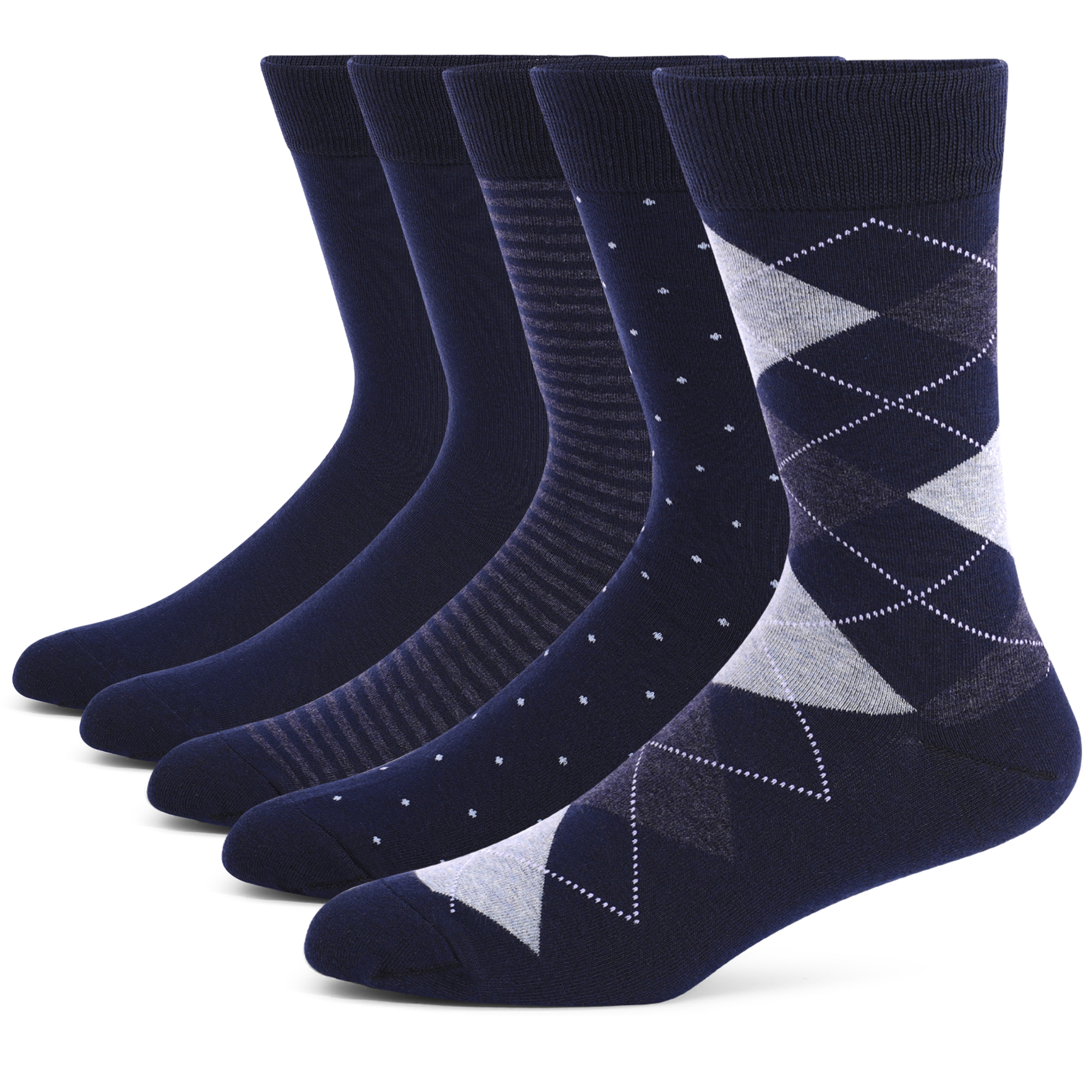 AliExpress 5 Pairs Mens Dress Socks Plus Large Size，High Quality Combed Cotton Crew Socks，Black Cool Argyle Breathable Casual Socks for Men