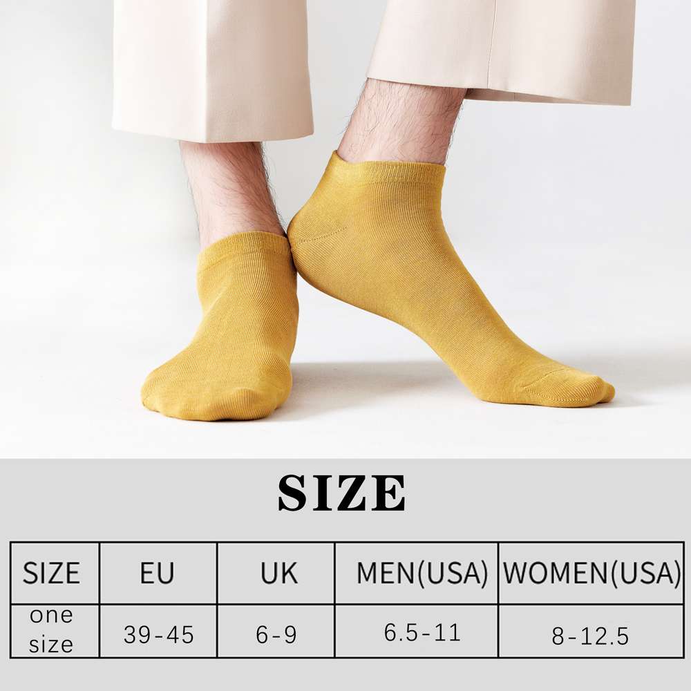 AliExpress 5 Pairs Spring Summer Thin Men's Bamboo Fiber Socks Short High Quality New Casual Breatheable Anti-Bacterial Man Ankle Socks Men, view 4