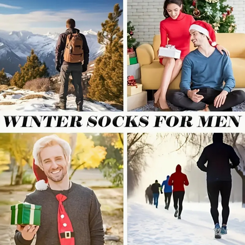 AliExpress 5 Pairs Winter Warm Men’s Socks Warm Male Women Socks Super Thicker Solid Socks Merino Wool Socks Against Cold Snow Terry Socks, view 4