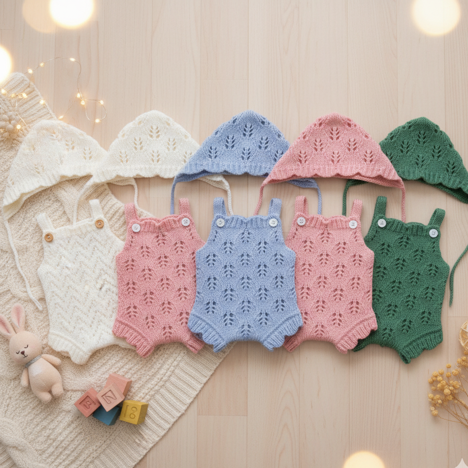 AliExpress 5 Styles Cutest Sweather Outfits for Size 10-12 Inch Bebe Reborn Dolls Soft Touch Feeling Handmade High Quality Clothes With Hat, view 4