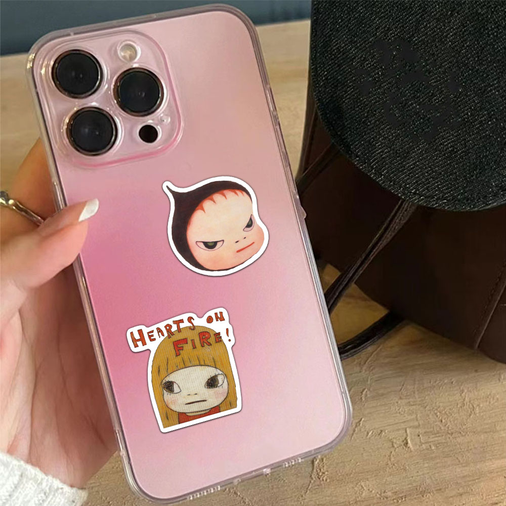 AliExpress 50/100/150PCS Yoshitomo Nara Stickers Cute Handbooks Material Phone Cases Laptop Suitcases Water Cups Waterproof Stickers, view 6