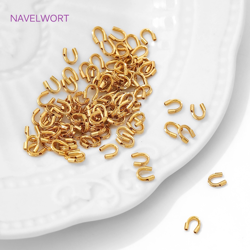 AliExpress 18K Gold Plated Brass U-Shape Wire Guardians, view 4