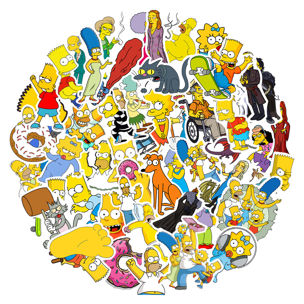 AliExpress 50/100PCS Cartoon Sticker Luggage Skateboard Laptop Waterproof Decorative Graffiti Sticker, view 5