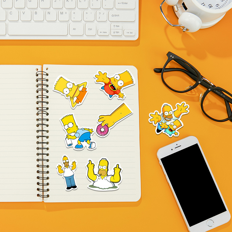 AliExpress 50/100PCS Cartoon Sticker Luggage Skateboard Laptop Waterproof Decorative Graffiti Sticker, view 6