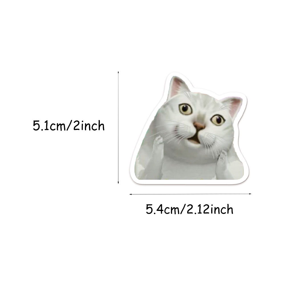AliExpress 50/100PCS Creative Network Popular Cat Meme Collection Hand Account DIY Graffiti Stickers Water Cup Skateboard Stickers, view 3