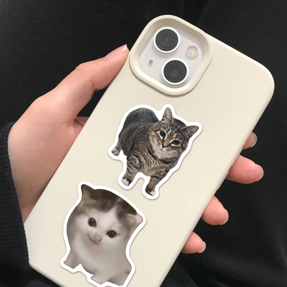 AliExpress 50/100PCS Creative Network Popular Cat Meme Collection Hand Account DIY Graffiti Stickers Water Cup Skateboard Stickers, view 6