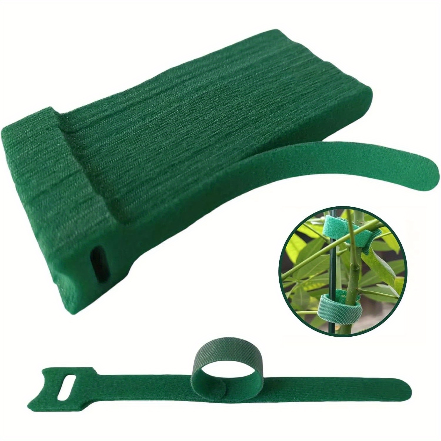 AliExpress 50/100pcs Reusable Adjustable Non-Slip Nylon Plant Ties with Hook and Loop Fasteners, Ideal for Gardening Applications