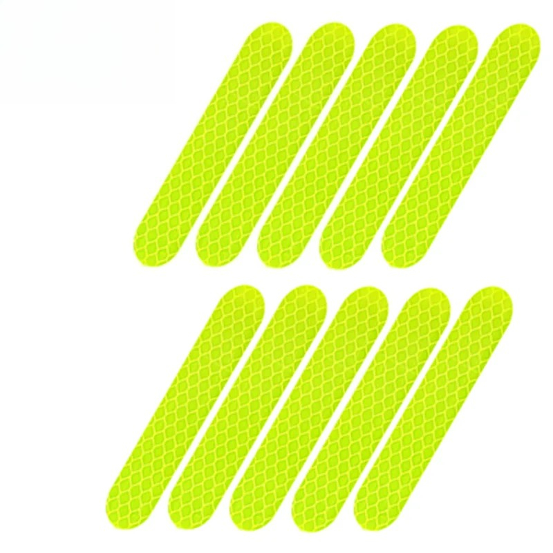AliExpress 50/10PCS Helmet Safety Warning Reflective Stickers Strip Waterproof High Visibility Reflector Tape For Night Riding Walking Car