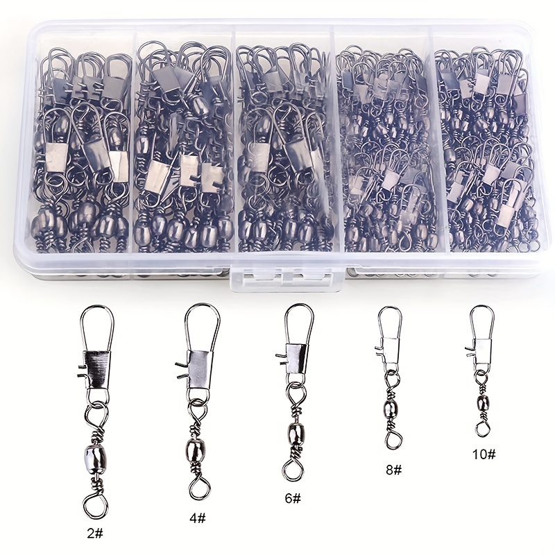 AliExpress Ball Bearing Barrel Snap Swivels (50 or 200 Pack), view 3