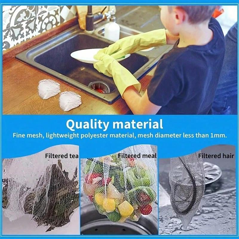 AliExpress Disposable Mesh Sink Strainer Bags (50-200 Pack), view 6
